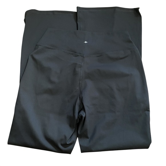 Halara NWT DayStretch High Waisted Crossover Flare Yoga Leggings Black Large - Picture 6 of 10